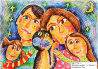 Дружная семья и кот Тимоша- Мещерякова Лиза